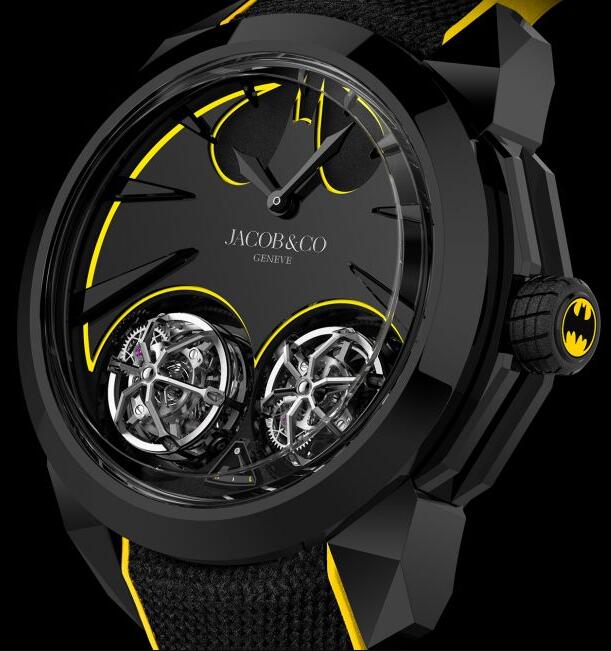 Jacob & Co. GOTHAM CITY BLACK DLC TITANIUM Watch Replica DC100.11.AA.AA.A Jacob and Co Watch Price Jacob & Co. GOTHAM CITY BLACK DLC TITANIUM Watch Replica DC100.11.AA.AA.A Jacob and Co Watch Price